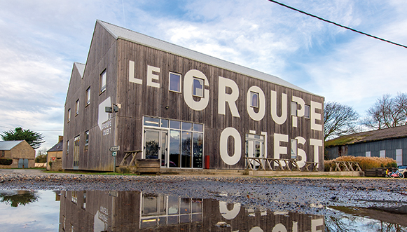 Le siège du Groupe Ouest, à Brigognan, Finistère.